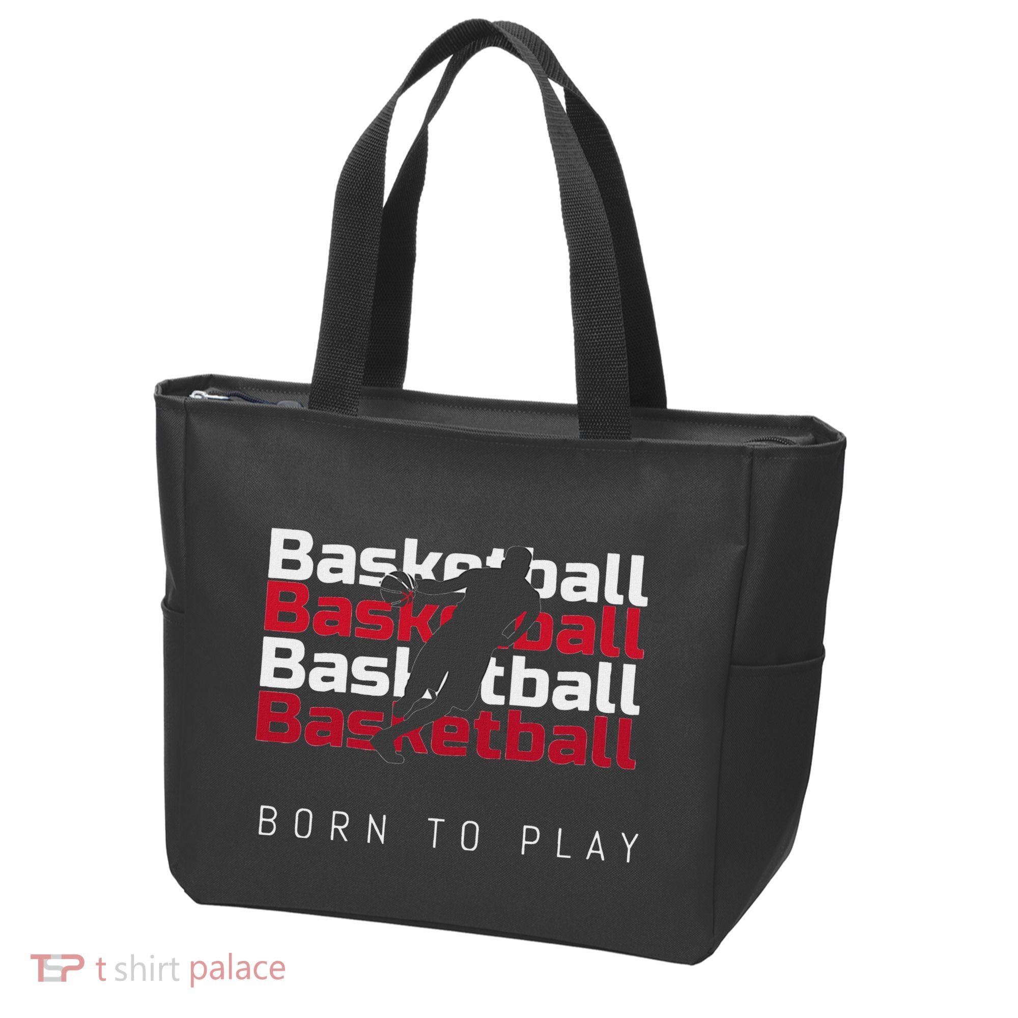 Basketball Born To Play Tote Bag