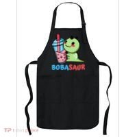 Bobasaur Bubble Tea Boba Dinosaur Kawaii Cute Dino Pun Apron thumb 0