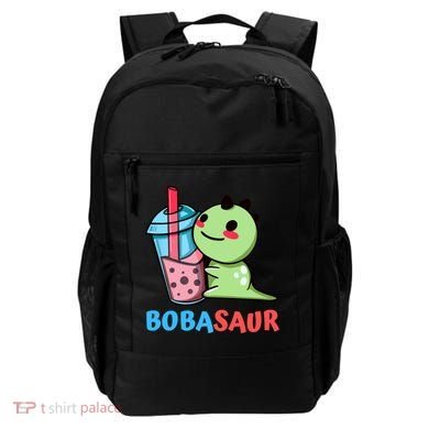 Bobasaur Bubble Tea Boba Dinosaur Kawaii Cute Dino Pun Backpack