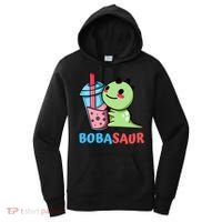 Bobasaur Bubble Tea Boba Dinosaur Kawaii Cute Dino Pun Women's Hoodie thumb 0