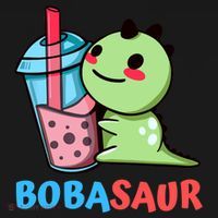 Bobasaur Bubble Tea Boba Dinosaur Kawaii Cute Dino Pun Women's Hoodie thumb 2