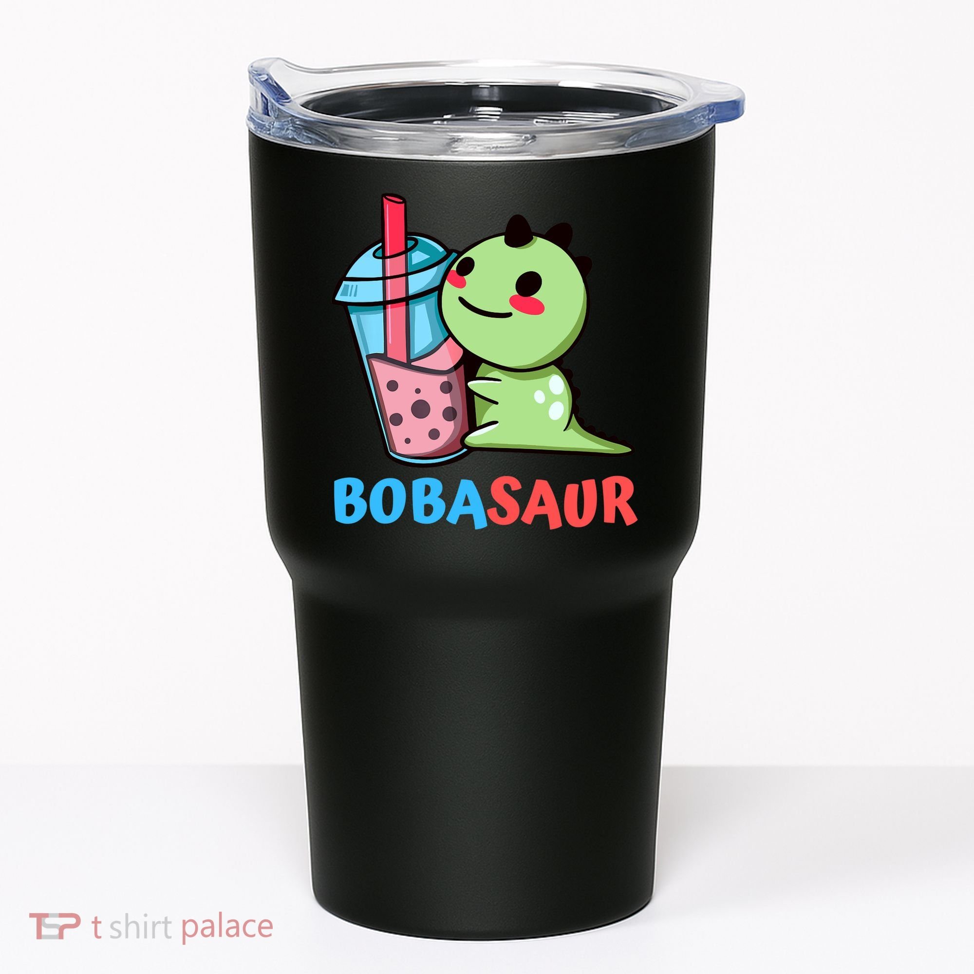 Bobasaur Bubble Tea Boba Dinosaur Kawaii Cute Dino Pun Tumbler
