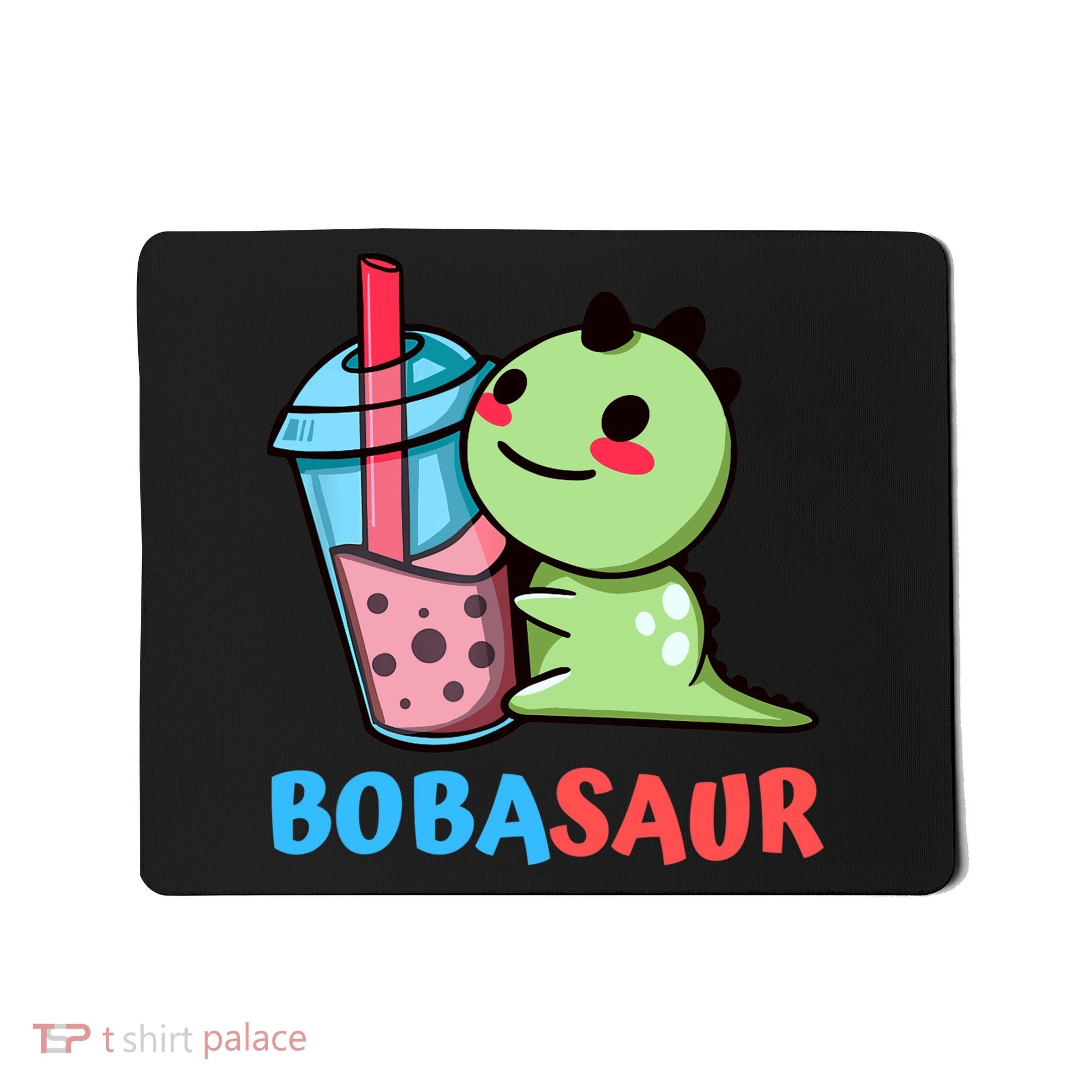 Bobasaur Bubble Tea Boba Dinosaur Kawaii Cute Dino Pun Mousepad