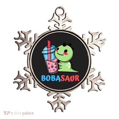 Bobasaur Bubble Tea Boba Dinosaur Kawaii Cute Dino Pun Ornament