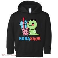 Bobasaur Bubble Tea Boba Dinosaur Kawaii Cute Dino Pun Toddler Hoodie thumb 0