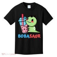 Bobasaur Bubble Tea Boba Dinosaur Kawaii Cute Dino Pun Kids T-Shirt thumb 0