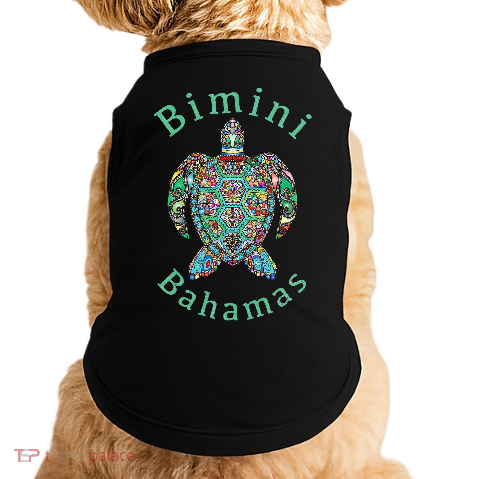 Bimini Bahamas Tribal Turtle Gift Doggie Tank