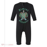 Bimini Bahamas Tribal Turtle Gift Infant Fleece One Piece thumb 0