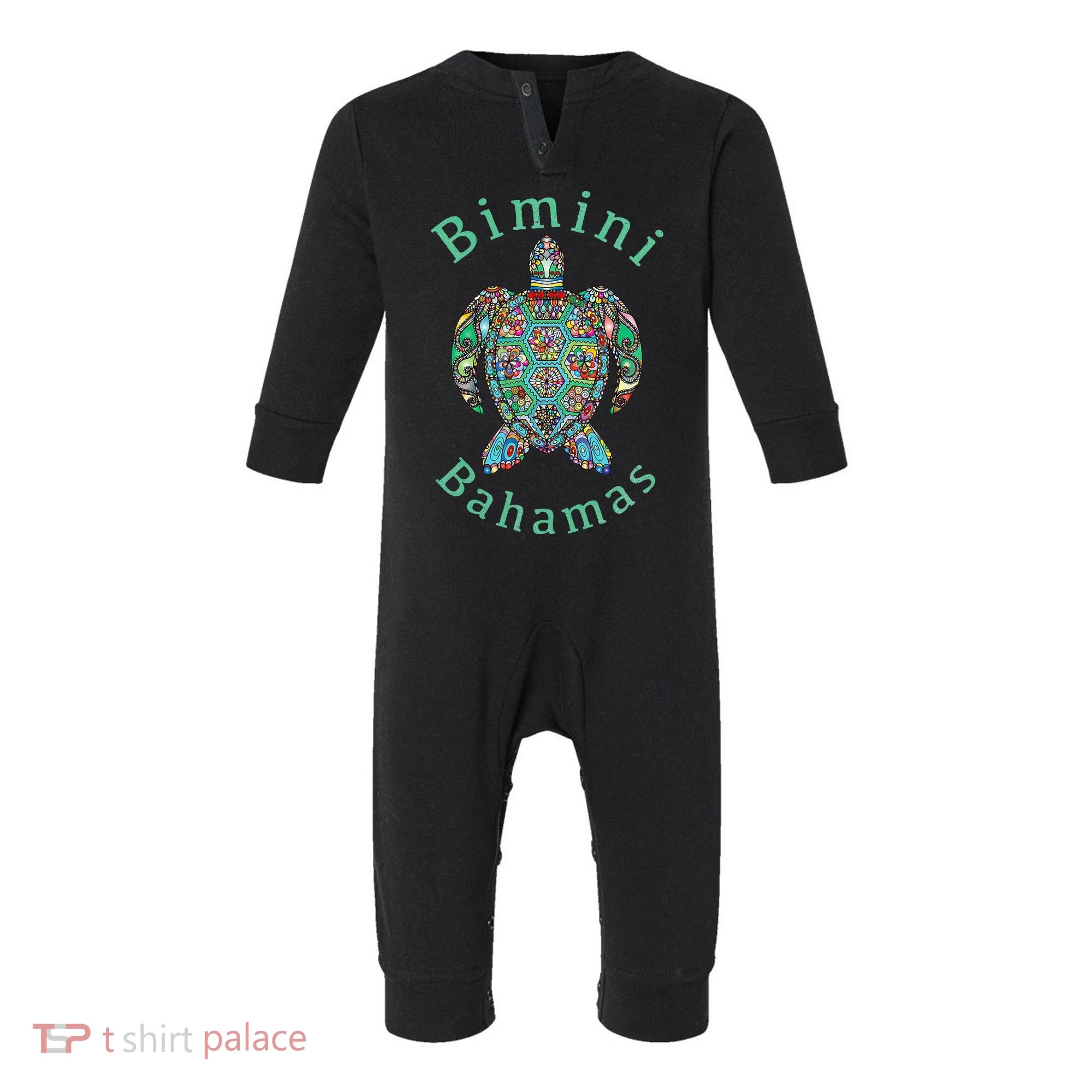 Bimini Bahamas Tribal Turtle Gift Infant Fleece One Piece