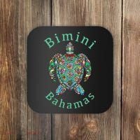 Bimini Bahamas Tribal Turtle Gift Coaster thumb 0