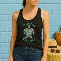 Bimini Bahamas Tribal Turtle Gift Women's Tank Top thumb 2