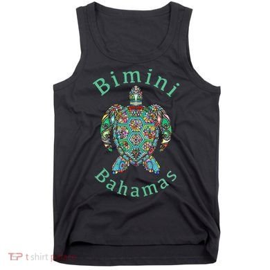 Bimini Bahamas Tribal Turtle Gift Tank Top