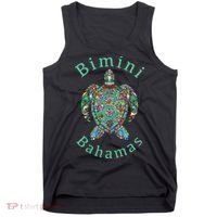 Bimini Bahamas Tribal Turtle Gift Tank Top thumb 0