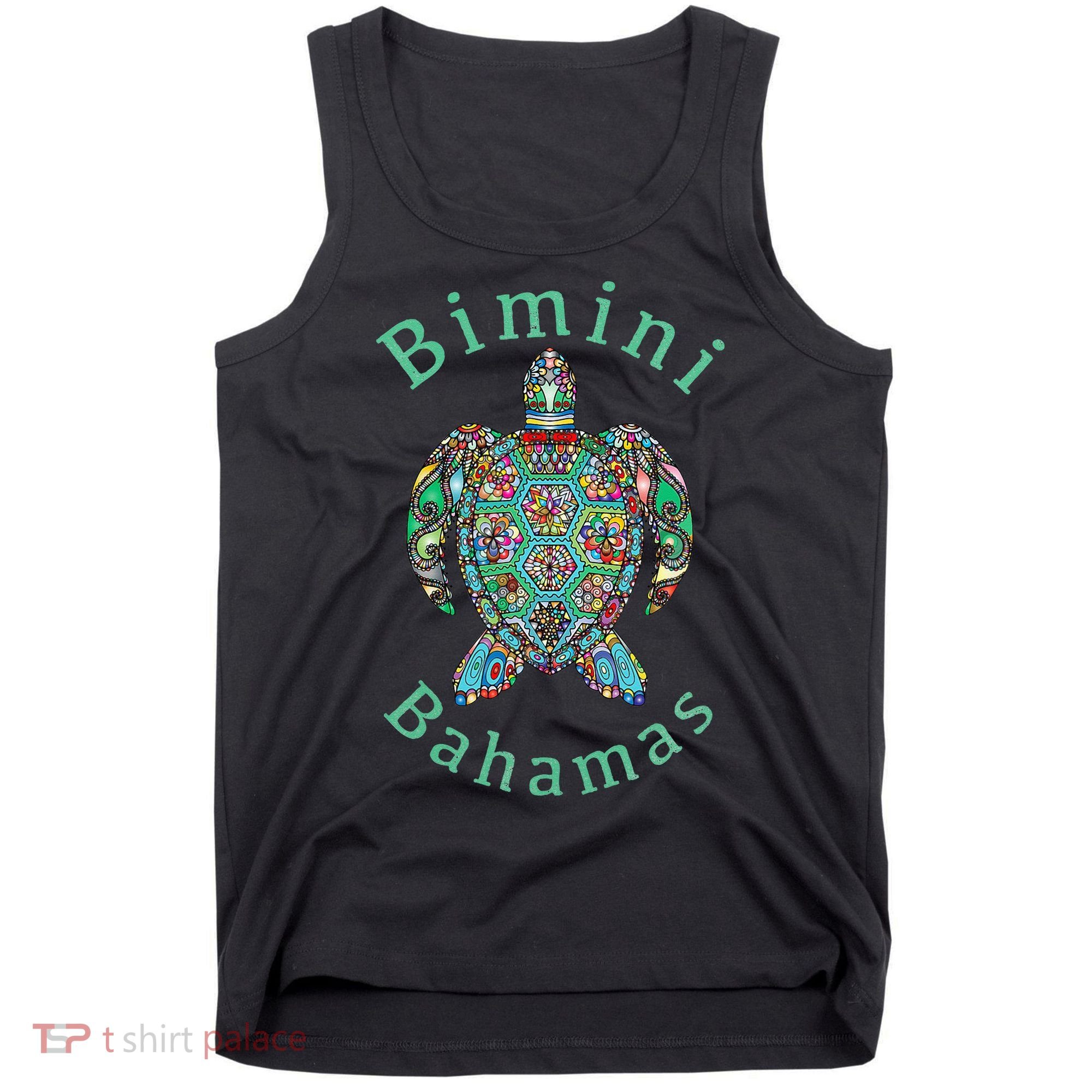 Bimini Bahamas Tribal Turtle Gift Tank Top