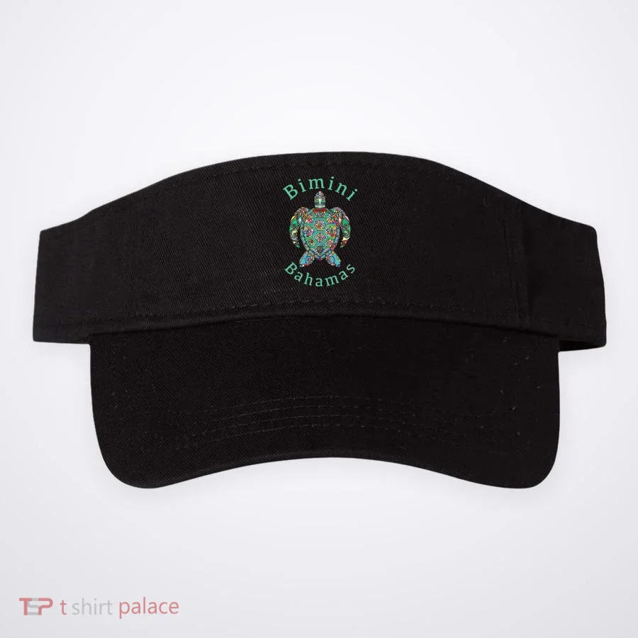 Bimini Bahamas Tribal Turtle Gift Visor