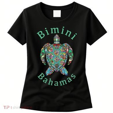 Bimini Bahamas Tribal Turtle Gift Women's T-Shirt