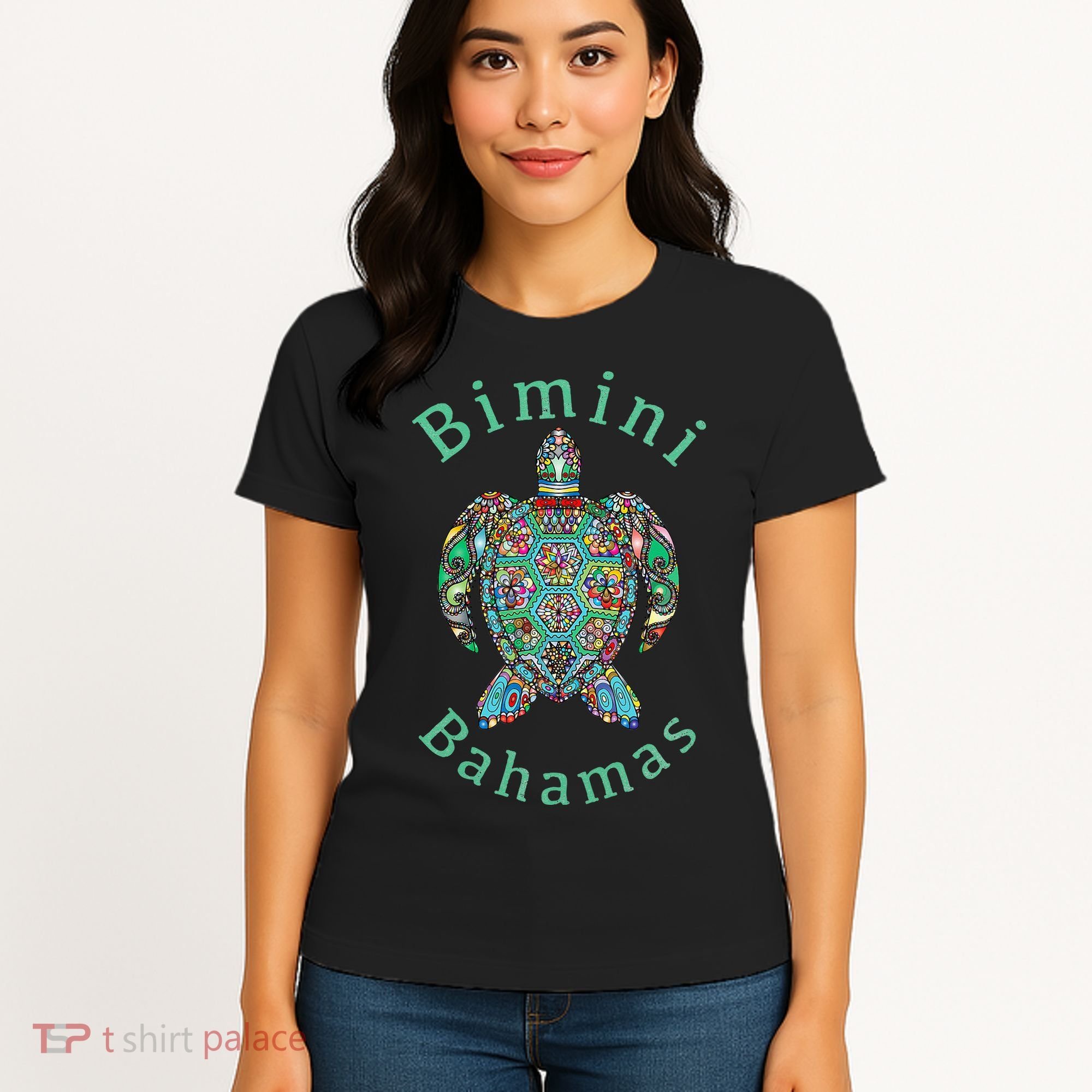 Bimini Bahamas Tribal Turtle Gift Women's T-Shirt