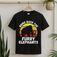 Bring Back The Furry Elephants Woolly Mammoth Funny Quote T-Shirt thumb 2