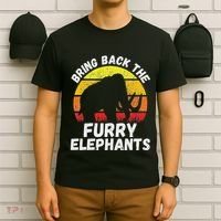 Bring Back The Furry Elephants Woolly Mammoth Funny Quote T-Shirt thumb 6