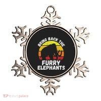 Bring Back The Furry Elephants Woolly Mammoth Funny Quote Ornament thumb 0