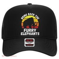 Bring Back The Furry Elephants Woolly Mammoth Funny Quote Hat thumb 0