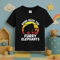 Bring Back The Furry Elephants Woolly Mammoth Funny Quote Toddler T-Shirt thumb 3