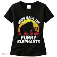 Bring Back The Furry Elephants Woolly Mammoth Funny Quote Women's T-Shirt thumb 0