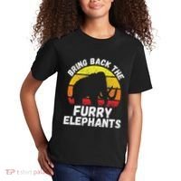 Bring Back The Furry Elephants Woolly Mammoth Funny Quote Kids T-Shirt thumb 2