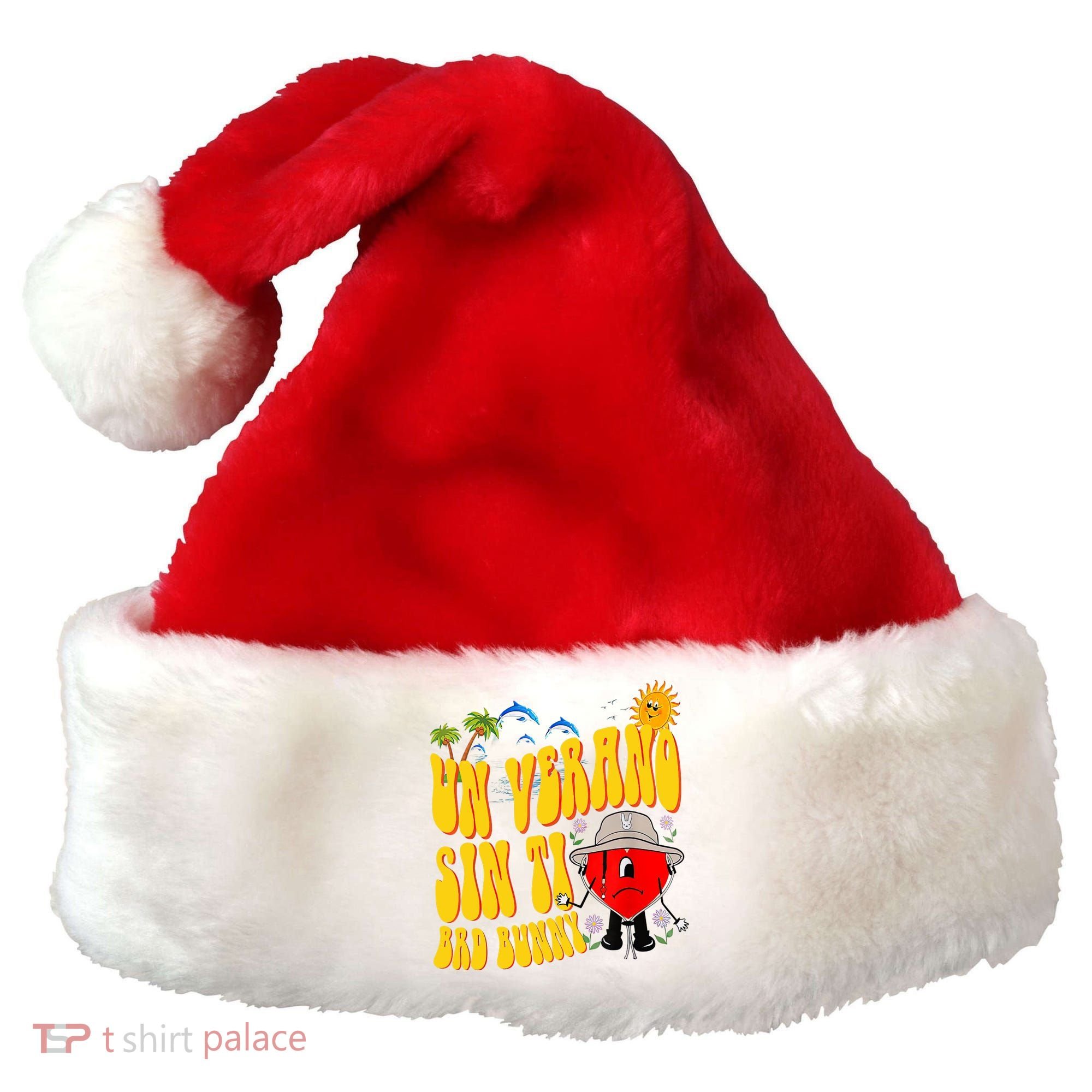 B Bunny Un Verano Sin Ti Latino Santa Hat