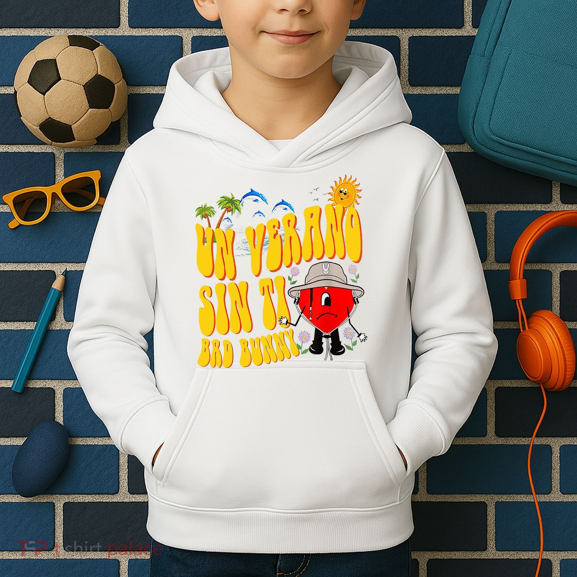 B Bunny Un Verano Sin Ti Latino Kids Hoodie