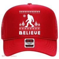 Bigfoot Believe Ugly Christmas Sweater Sasquatch Hat thumb 0