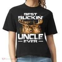 Best Buckin Uncle Ever Deer Hunting Bucking Father Gift Comfort Colors Boxy T-Shirt thumb 0