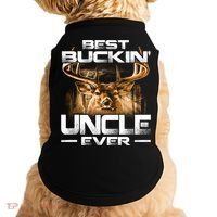 Best Buckin Uncle Ever Deer Hunting Bucking Father Gift Doggie Tank thumb 0