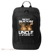 Best Buckin Uncle Ever Deer Hunting Bucking Father Gift City Backpack thumb 0
