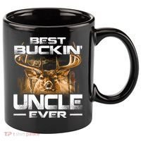 Best Buckin Uncle Ever Deer Hunting Bucking Father Gift 11oz C Handle Ceramic Mug thumb 0