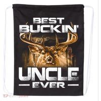 Best Buckin Uncle Ever Deer Hunting Bucking Father Gift Drawstring Bag thumb 0