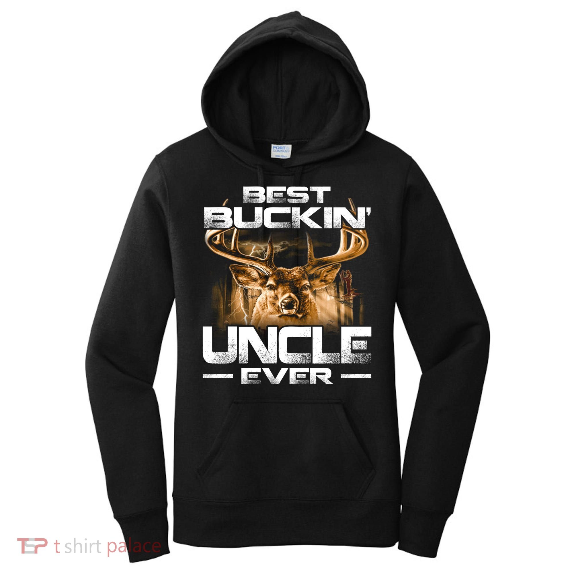 Best Buckin Uncle Ever Deer Hunting Bucking Father Gift Women's Hoodie
