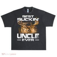 Best Buckin Uncle Ever Deer Hunting Bucking Father Gift Urban Oversized Heavyweight T-Shirt thumb 0