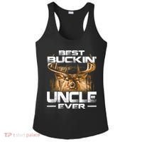 Best Buckin Uncle Ever Deer Hunting Bucking Father Gift Ladies PosiCharge Competitor Racerback Tank thumb 0