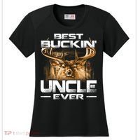 Best Buckin Uncle Ever Deer Hunting Bucking Father Gift Women's Cooling Performance Crew T-Shirt thumb 0