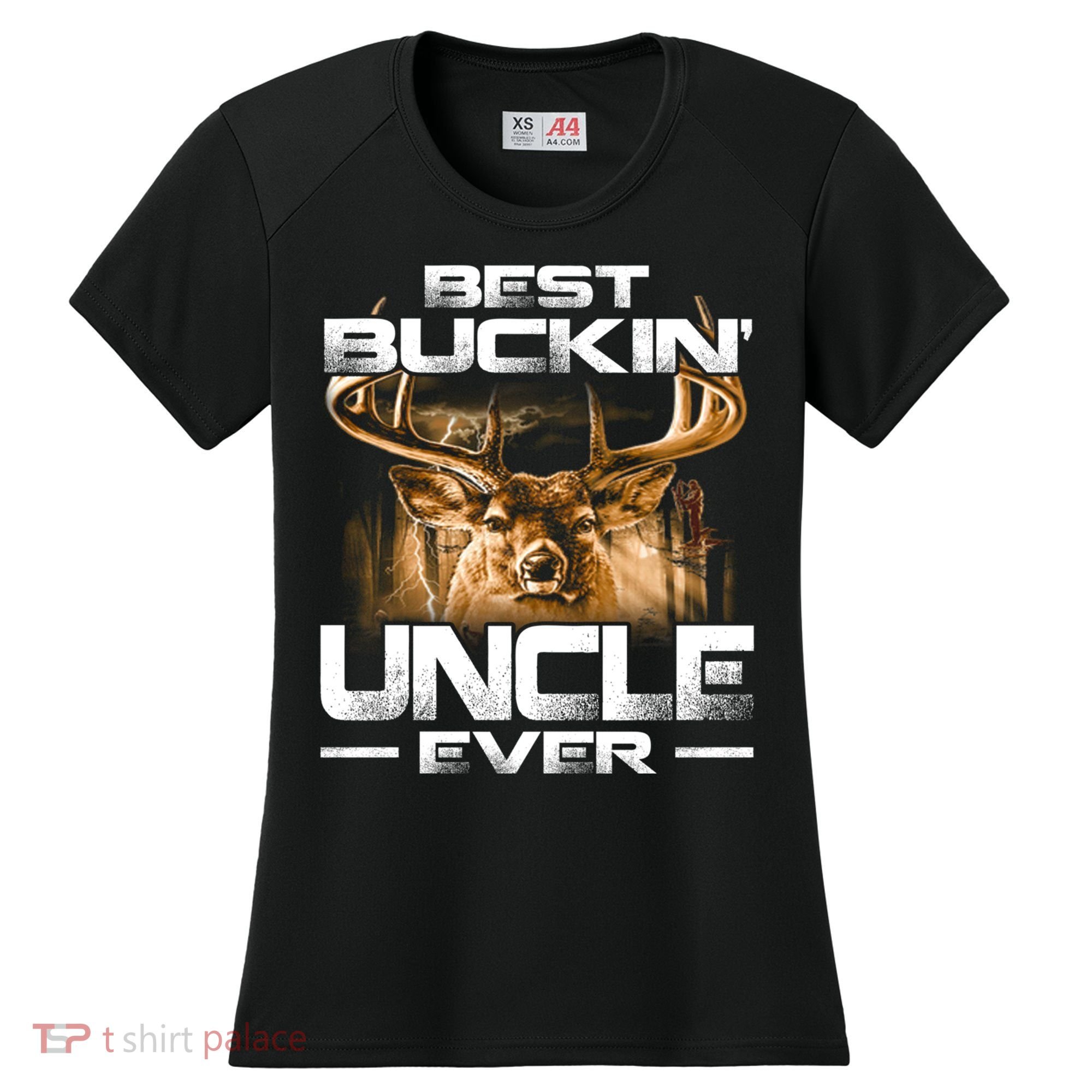 Best Buckin Uncle Ever Deer Hunting Bucking Father Gift Women's Cooling Performance Crew T-Shirt
