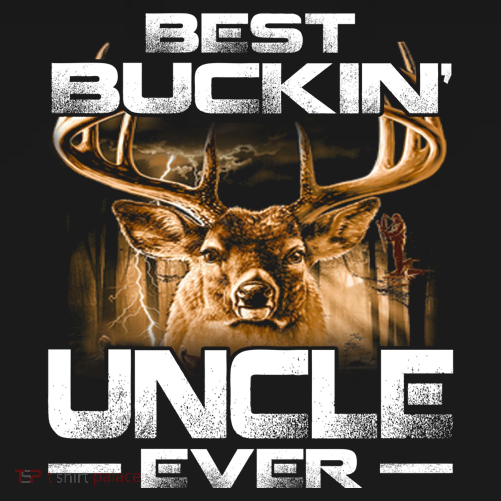 Best Buckin Uncle Ever Deer Hunting Bucking Father Gift Performance Fleece Hoodie