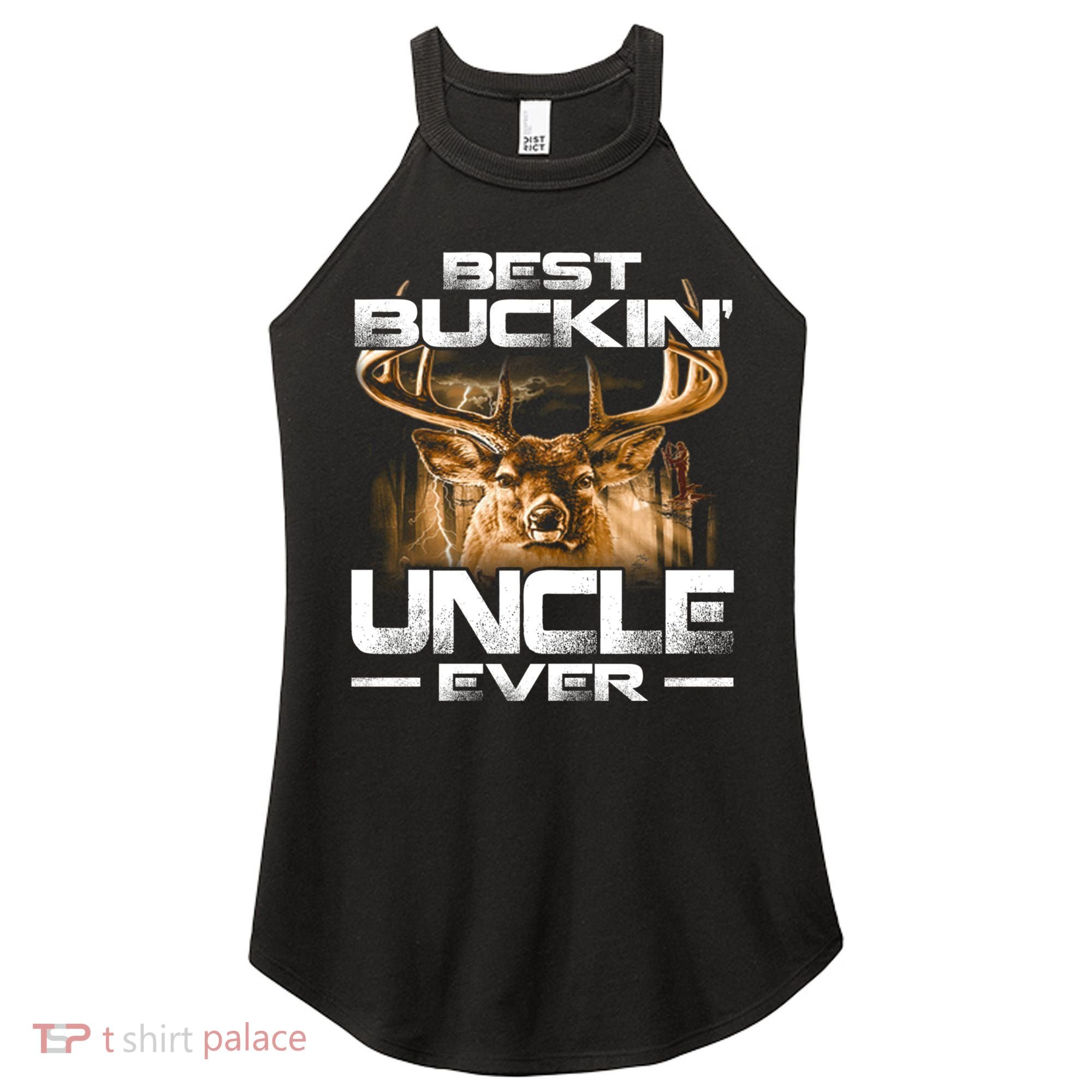 Best Buckin Uncle Ever Deer Hunting Bucking Father Gift Women's Perfect Tri Rocker Tank