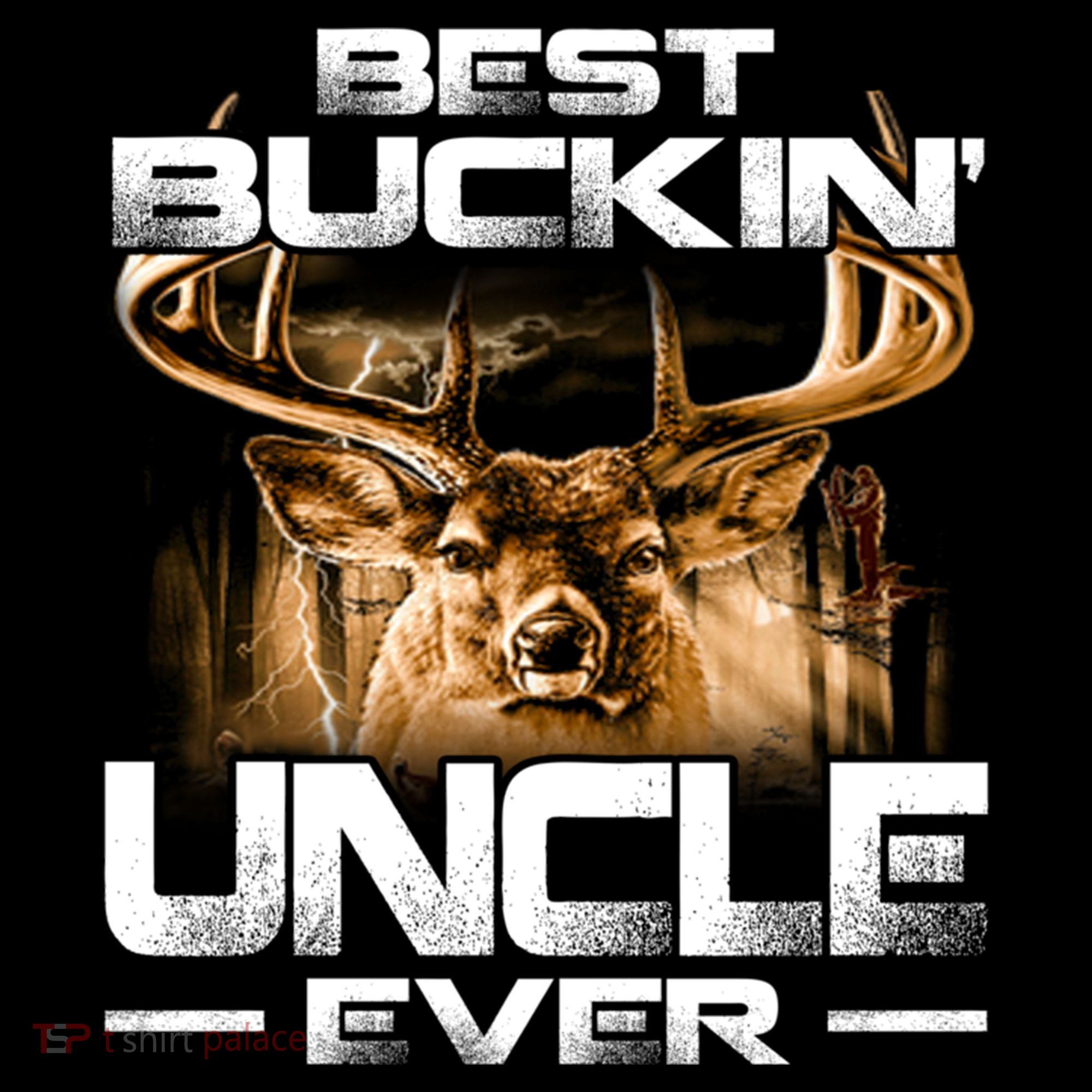 Best Buckin Uncle Ever Deer Hunting Bucking Father Gift Kids Colorblock Raglan Jersey