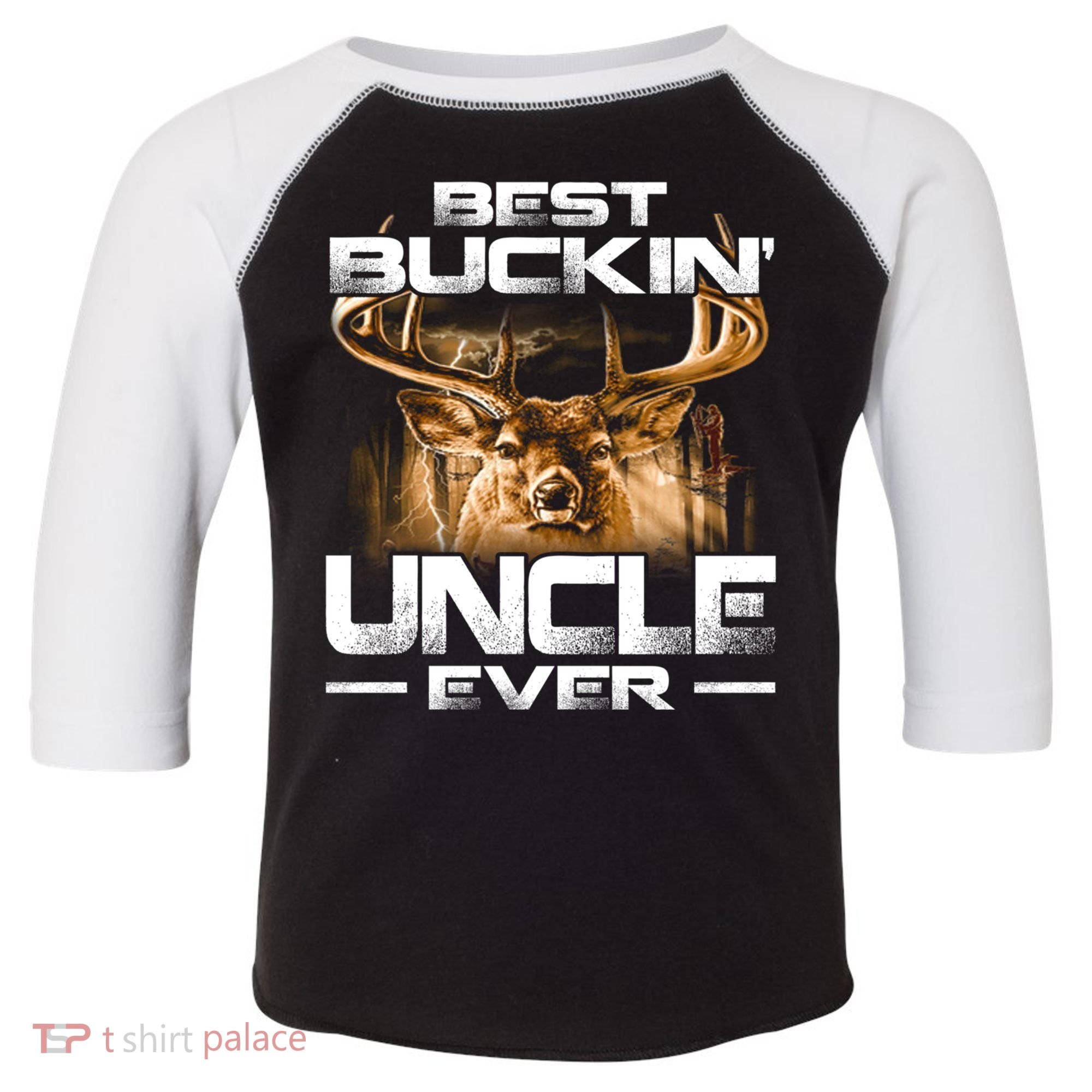 Best Buckin Uncle Ever Deer Hunting Bucking Father Gift Toddler Fine Jersey T-Shirt
