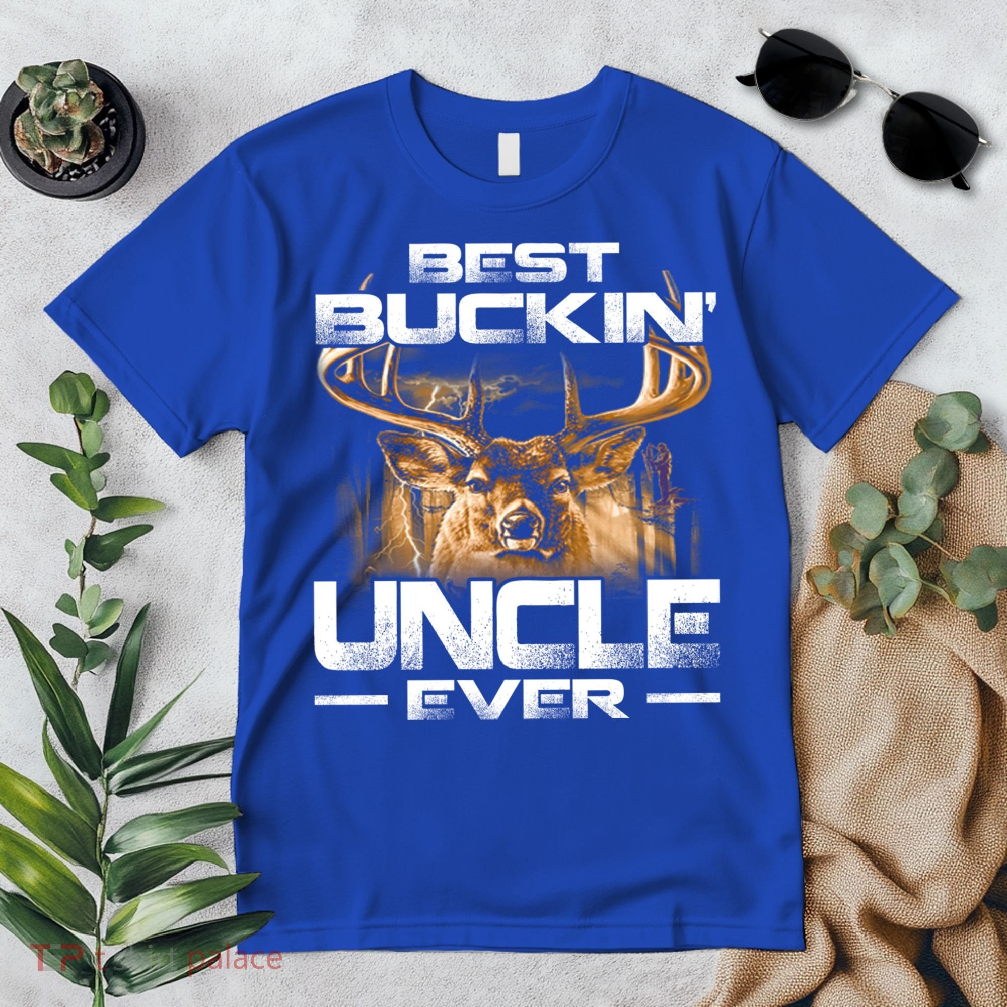Best Buckin Uncle Ever Deer Hunting Bucking Father Gift Premium T-Shirt