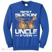 Best Buckin Uncle Ever Deer Hunting Bucking Father Gift Tall Sweatshirt thumb 0