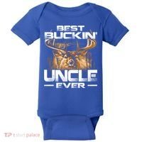 Best Buckin Uncle Ever Deer Hunting Bucking Father Gift Baby Bodysuit thumb 0