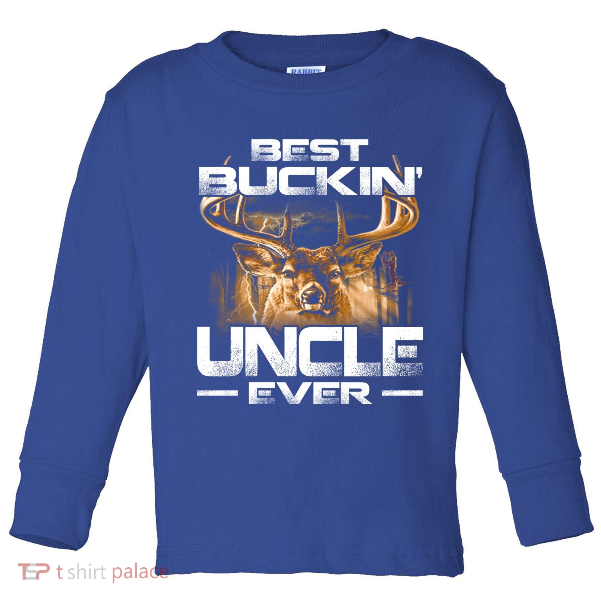 Best Buckin Uncle Ever Deer Hunting Bucking Father Gift Toddler Long Sleeve Shirt