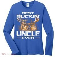Best Buckin Uncle Ever Deer Hunting Bucking Father Gift Women's Long Sleeve Shirt thumb 0